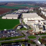 Arques, France - Usine verre et décor