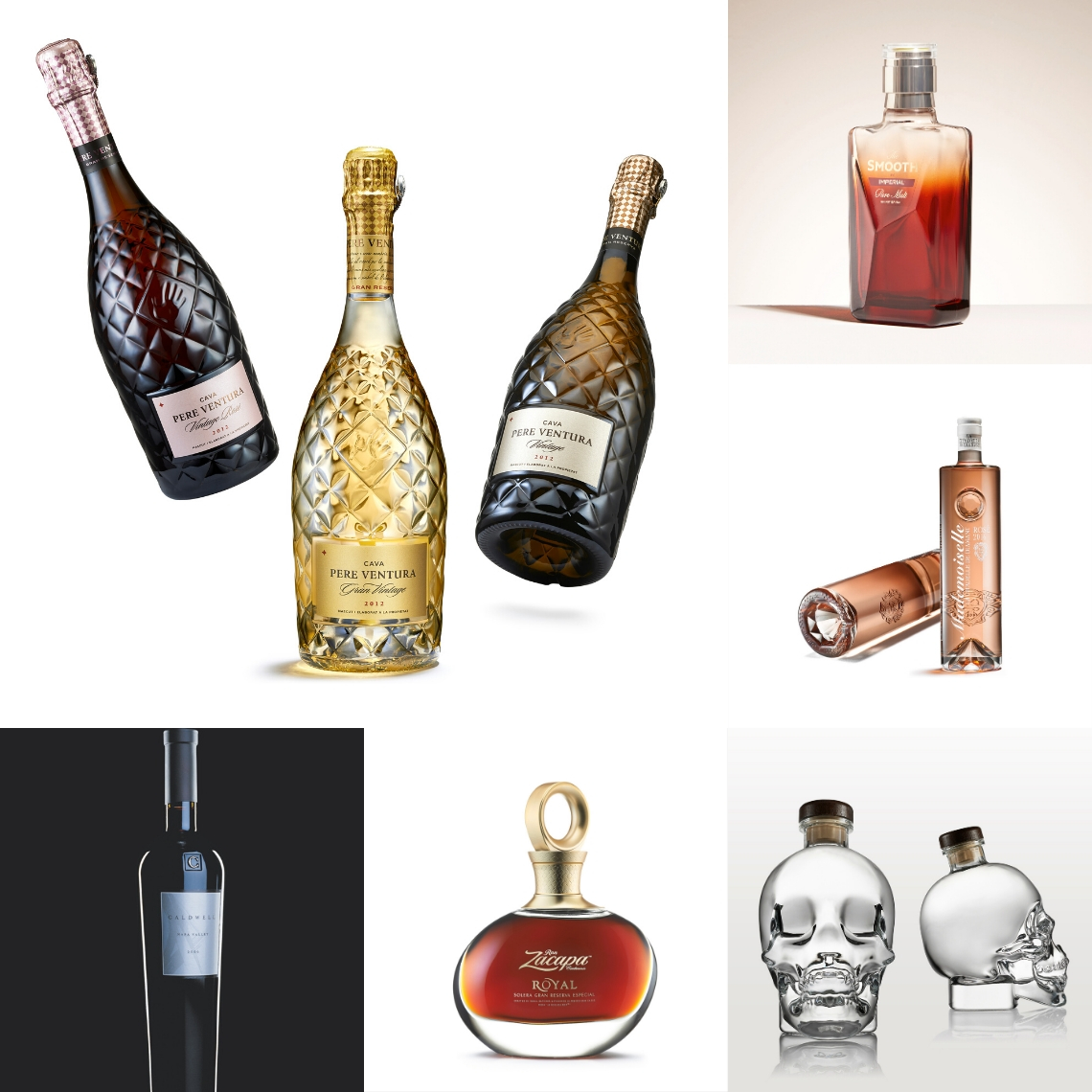 cool shaped alcohol bottles
