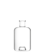 Bouteille en verre extra-blanc pour spiritueux, modèle Elixir, 50CL, bague plate