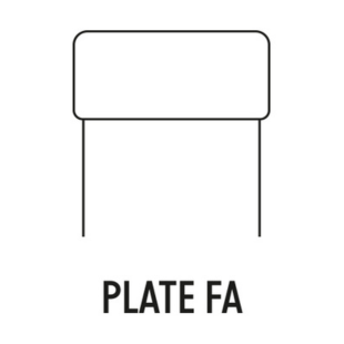 'Plate FA' finish Technical drawing of the 'Plate FA' finish.