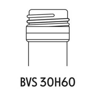 Bague BVS 30H60 Schéma de la bague à vis pour bouteille de vin, modèle BVS 30H60.