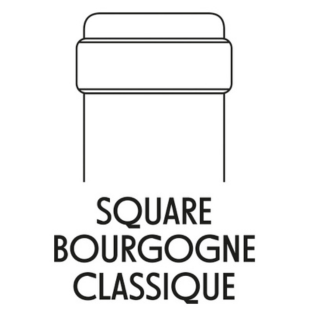iagram of a Square Burgundy Classic type wine bottle finish iagram of a Square Burgundy Classic type wine bottle finish