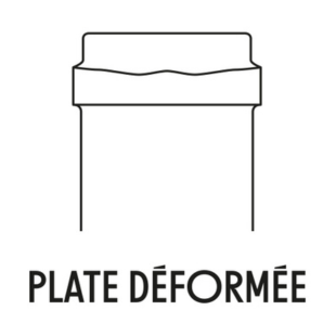 Bague Plate Déformée Schéma de la bague de bouteille de vin de type Plate Déformée